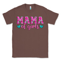 Chestnut mama of girls floral pattern turquoise heart Classic Tee - Jasminsmagicworld