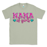 Matcha mama of girls floral pattern turquoise heart Classic Tee - Jasminsmagicworld