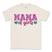 Natural mama of girls floral pattern turquoise heart Classic Tee - Jasminsmagicworld
