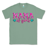 Sage mama of girls floral pattern turquoise heart Classic Tee - Jasminsmagicworld