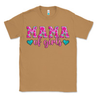 Toasted Coconut mama of girls floral pattern turquoise heart Classic Tee - Jasminsmagicworld