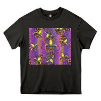 Asphalt mardi gras fleur de lis Heavy Core Tee - RanaPortraitStore