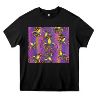 Black mardi gras fleur de lis Heavy Core Tee - RanaPortraitStore