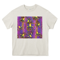 Cream mardi gras fleur de lis Heavy Core Tee - RanaPortraitStore