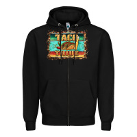 Black taco tribe western background Zipper Hoodie - BarkalooDesign