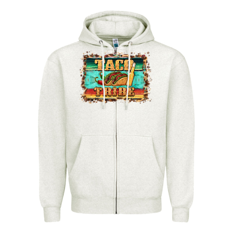 Taco Tribe Western Background Zipper Hoodie by BarkalooDesign | Teevron