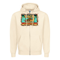 Sandshell taco tribe western background Zipper Hoodie - BarkalooDesign