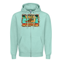 Seafoam taco tribe western background Zipper Hoodie - BarkalooDesign