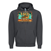 Smoke taco tribe western background Zipper Hoodie - BarkalooDesign