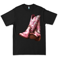 Black Cowgirl boots Premium Tee - HowdyJamesFarm