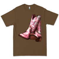 Cacao Cowgirl boots Premium Tee - HowdyJamesFarm