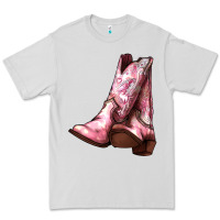 Dove Grey Cowgirl boots Premium Tee - HowdyJamesFarm
