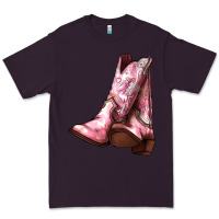 Plum Cowgirl boots Premium Tee - HowdyJamesFarm