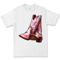 White Cowgirl boots Premium Tee - HowdyJamesFarm