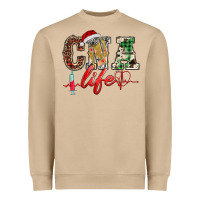 Mushroom christmas certified nurse  assistant life Heavyweight Sweatshirt - BarkalooDesign