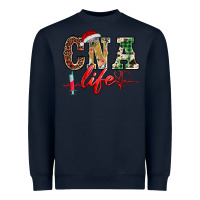 Navy christmas certified nurse  assistant life Heavyweight Sweatshirt - BarkalooDesign