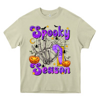 Mossy Spooky Season On Heavy Core Tee - texasbilliewilder