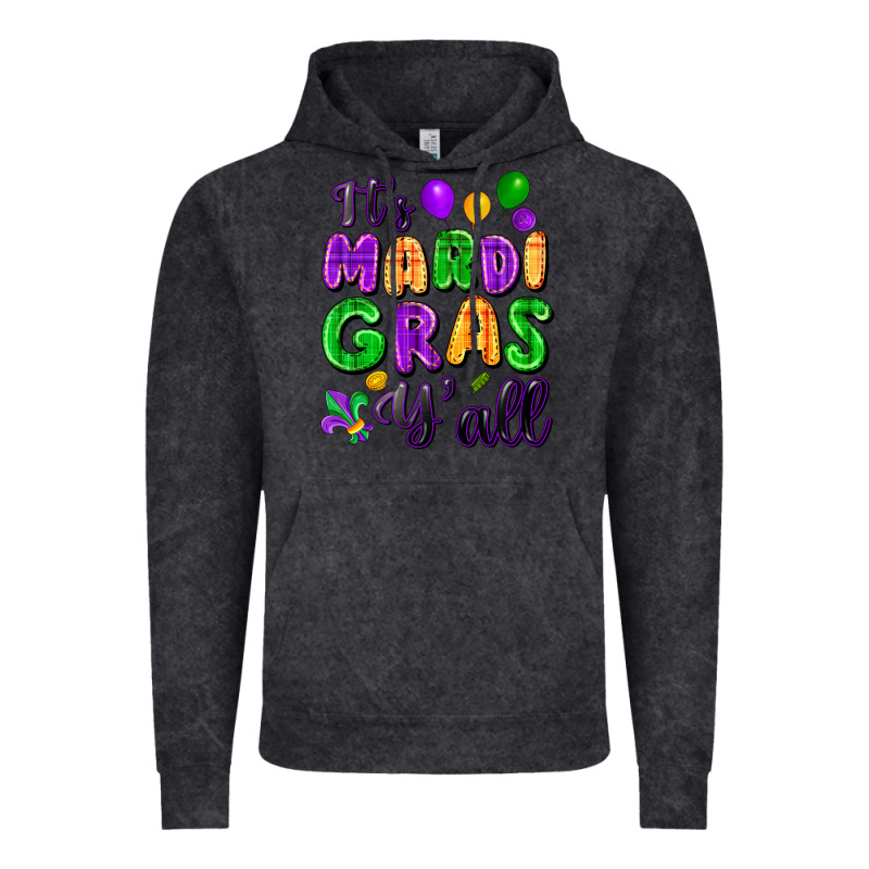 It's Mardi Gras Y'all Vintage Hoodie by FaDigitalArtStudio | Teevron