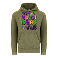 Vintage Olive It's Mardi Gras y'all Vintage Hoodie - FaDigitalArtStudio