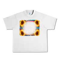 Lunar Rock Serape Bleached Sunflowers Leopard Background Urban Heavy Tee - CowCowDesign