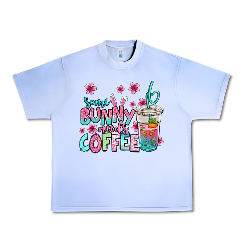 Some Bunny Needs Coffee Easter Urban Heavy Tee by Jasminsmagicworld | Teevron