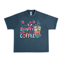 Midnight Navy some bunny needs coffee easter Urban Heavy Tee - Jasminsmagicworld