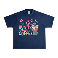 Navy some bunny needs coffee easter Urban Heavy Tee - Jasminsmagicworld