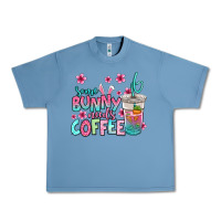 Pebble Blue some bunny needs coffee easter Urban Heavy Tee - Jasminsmagicworld