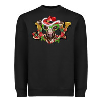 Black christmas joy baby cow Heavyweight Sweatshirt - BarkalooDesign