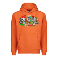 Carrot baseball vibes Premium Hoodie - CowhideDigitalArt