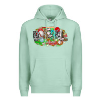 Seafoam baseball vibes Premium Hoodie - CowhideDigitalArt