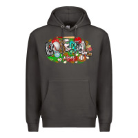 Smoke baseball vibes Premium Hoodie - CowhideDigitalArt