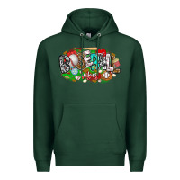 Sports Green baseball vibes Premium Hoodie - CowhideDigitalArt