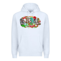 White baseball vibes Premium Hoodie - CowhideDigitalArt