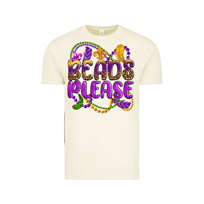 Beads Please Mardi Gras Vintage Tee by OliviaCreatesArt | Teevron