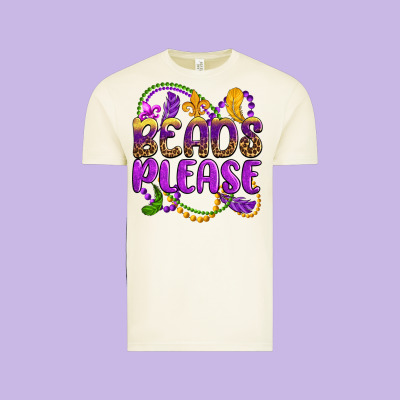 Beads Please Mardi Gras Vintage Tee Designed By Oliviacreatesart