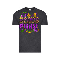 Vintage Black beads please mardi gras Vintage Tee - OliviaCreatesArt