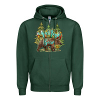 Sports Green mama bear trees Zipper Hoodie - BarkalooDesign
