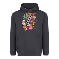 Smoke pink christmas lightning bolt Heavyweight Hoodie - AdoDesignShop