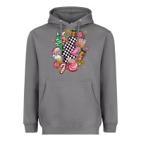 Storm pink christmas lightning bolt Heavyweight Hoodie - AdoDesignShop