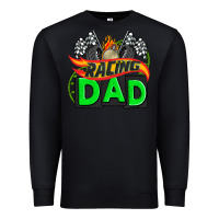 Black racing dad with racing  equipment Premium Sweatshirt - AdoDesignShop