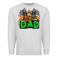 Dove Grey racing dad with racing  equipment Premium Sweatshirt - AdoDesignShop