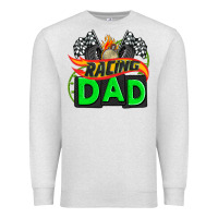 Oatmeal Heather racing dad with racing  equipment Premium Sweatshirt - AdoDesignShop