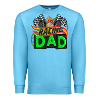Ocean Blue racing dad with racing  equipment Premium Sweatshirt - AdoDesignShop
