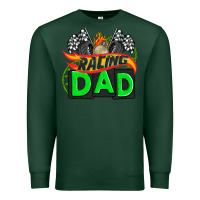 Sports Green racing dad with racing  equipment Premium Sweatshirt - AdoDesignShop