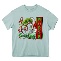 Arona Christmas Character Nurse Heavy Core Tee - NancyCooperArtShop