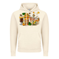 Vintage Artic Honey Bee Coffee Cups Vintage Hoodie - FaDigitalArtStudio