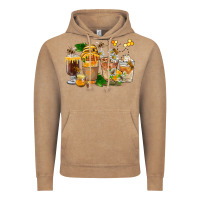 Vintage Coffee Honey Bee Coffee Cups Vintage Hoodie - FaDigitalArtStudio