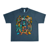 Midnight Navy western wild soul Urban Heavy Tee - OliviaCreatesArt