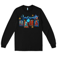 Black American mama Mother's Day Long Sleeve Tee - FaDigitalArtStudio